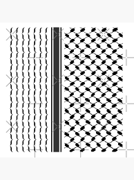 Hecho a mano - Vendita all'ingrosso Sciarpa - Donna - Sciarpa palestinese Kufiya 180x70 cm in chiffon traspirante stampato5