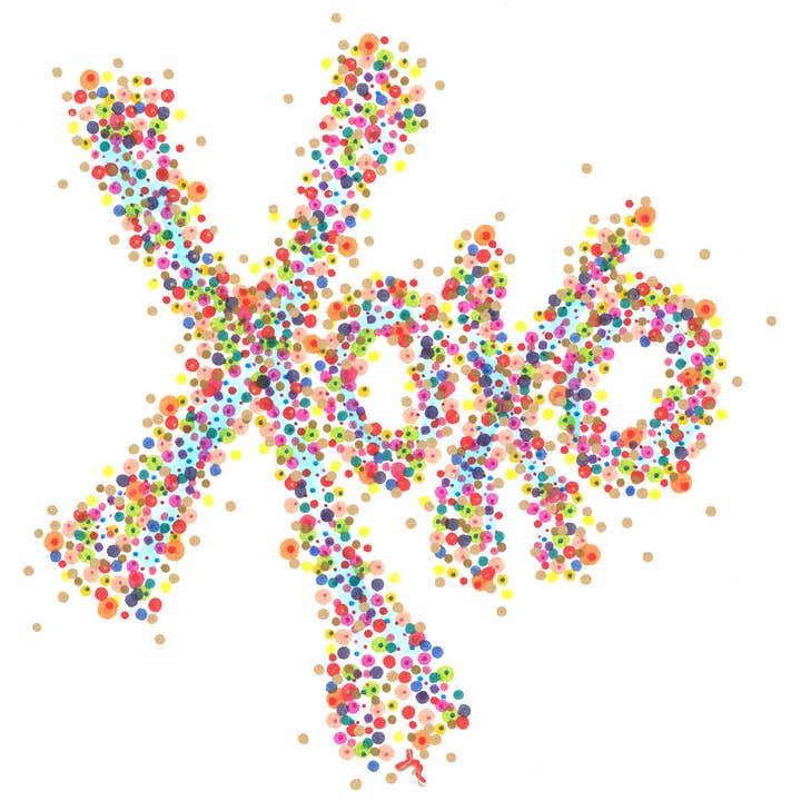 Gallery of Good® - Wholesale Love Card - "XOXO" Fine Paper Card w/envelope