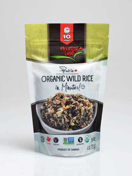 Floating Leaf Organic Prairie Wild Rice in Minutes NON GMO for wholesale by Floating Leaf Fine Foods