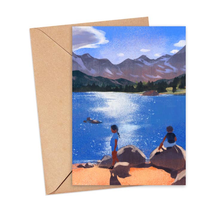 Lumière du soleil sur le lac Brainard CRD-SUM-09 pour la vente par Mikaila Maidment Art & Illustration