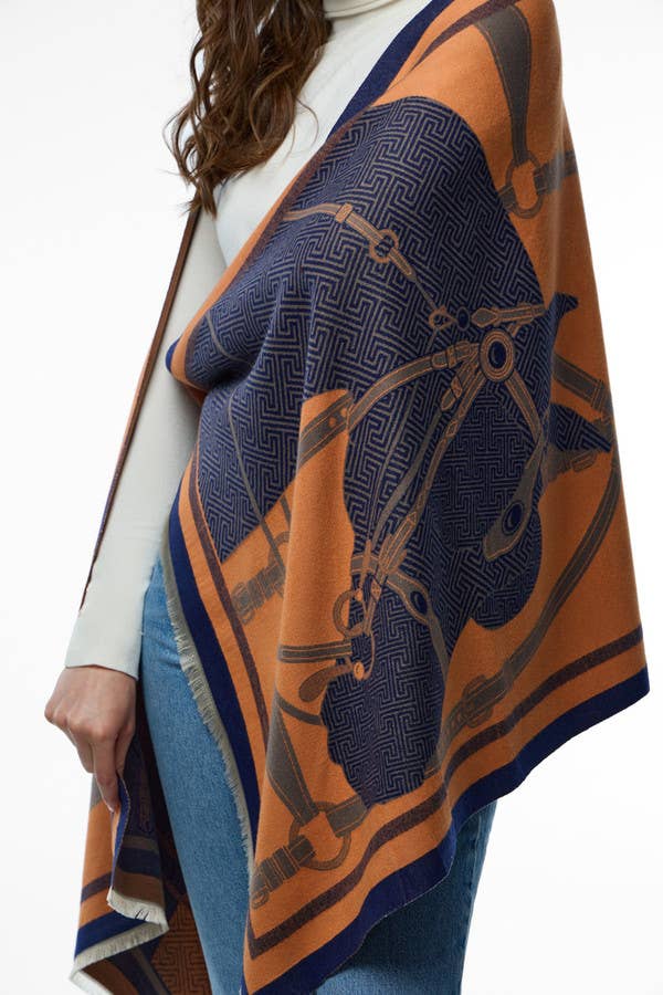 SAACHI – wholesale Scarf – Women's – Equestrian Reversible Scarf8