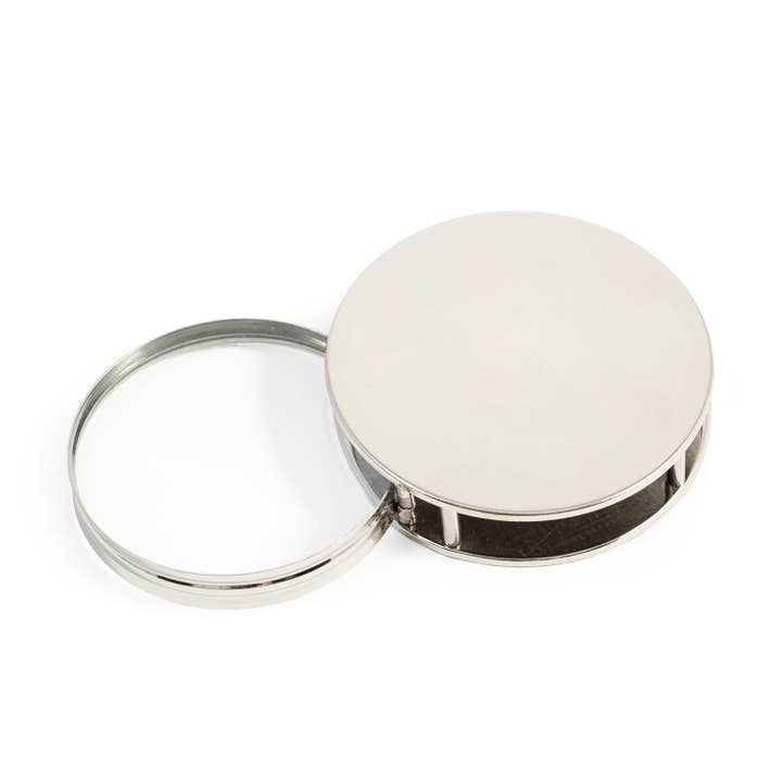 Chrome Plated Paperweight & Fold Out Magnifier for wholesale on Faire1