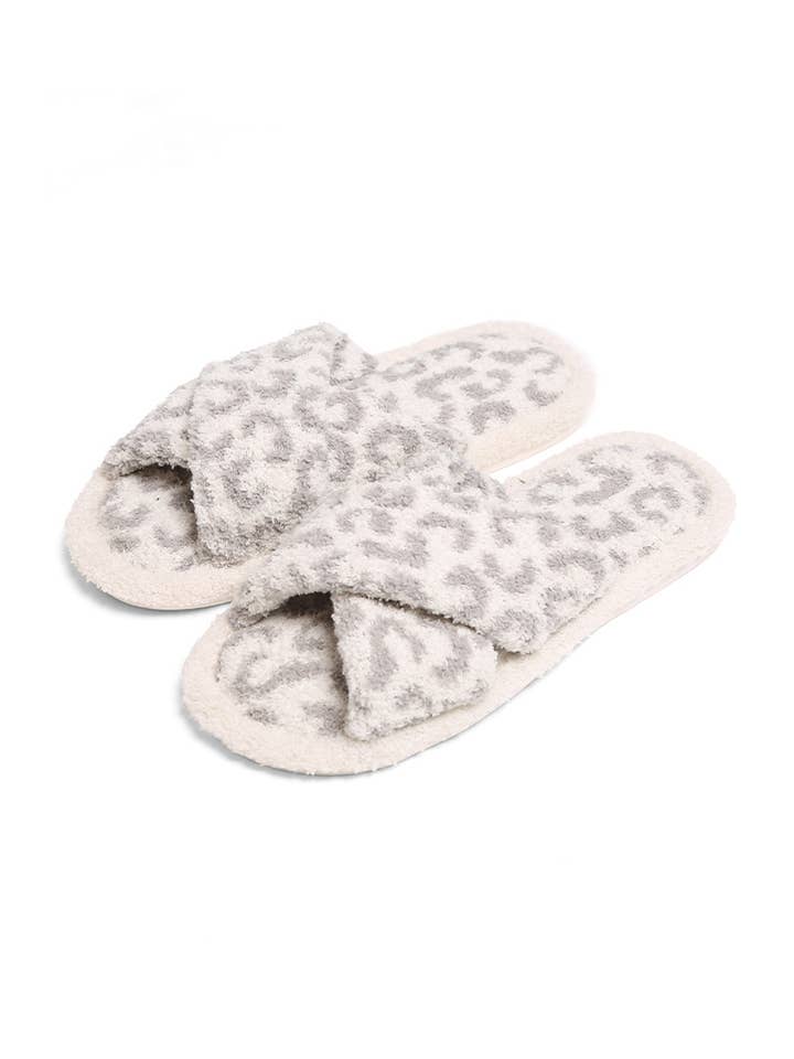 Hana - Wholesale Slippers - Women's - Leopard criss-cross slippers8