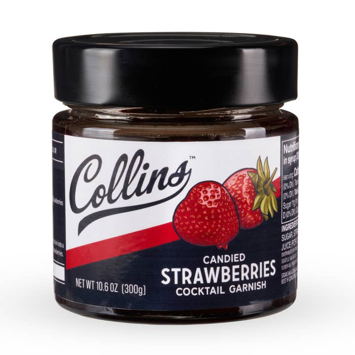 Candied Strawberries in Syrup 10.6 oz for wholesale by Collins