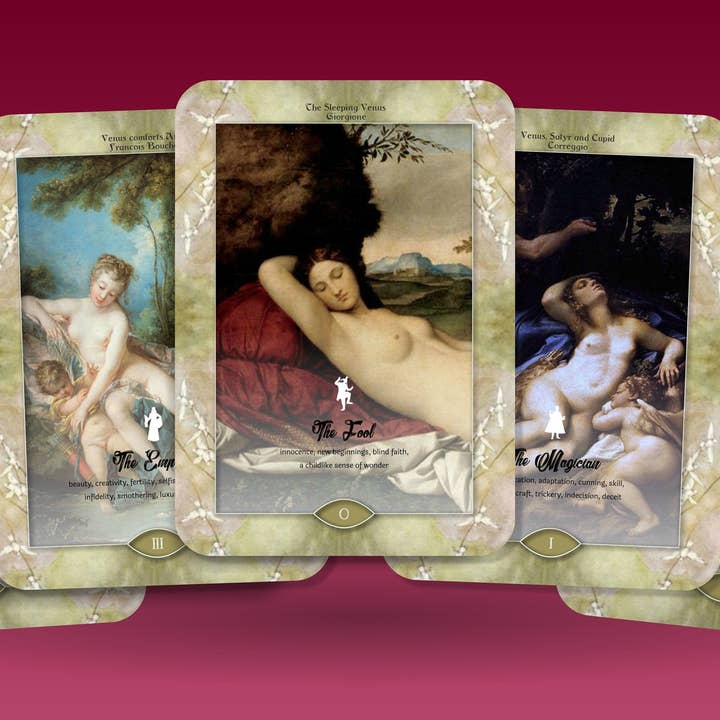 The Kiss of Venus Tarot - 78 carte per la vendita all'ingrosso da parte di Ibiza Tarot USA