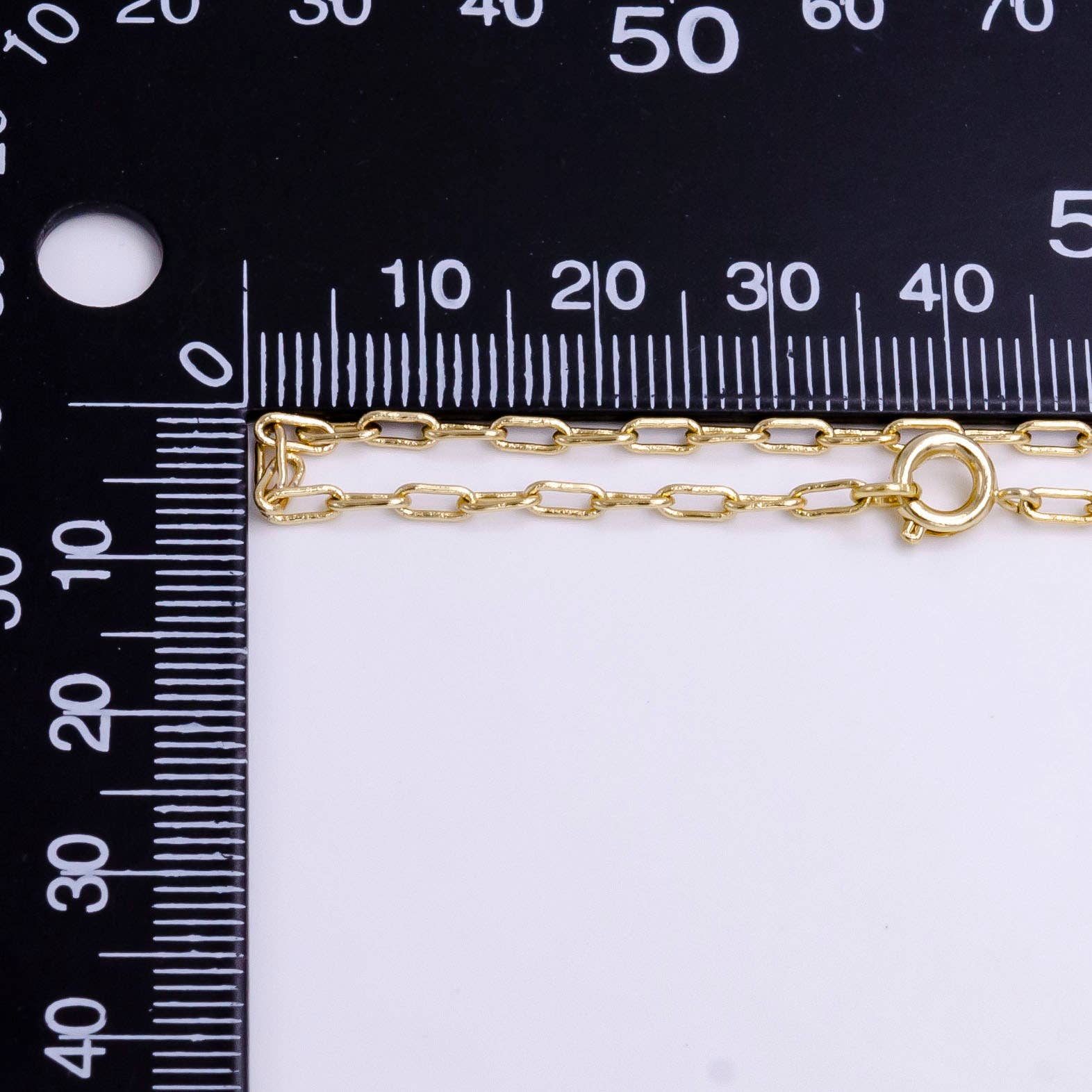 Aim Eternal - Wholesale Link & chain necklace - 14K Gold Filled Paper Clip Chain Necklace 17.8 inch Chain Mi2