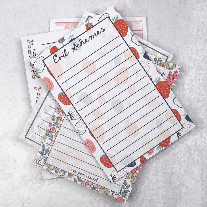 Mugsby - Wholesale Notepad - Evil Schemes Notepad