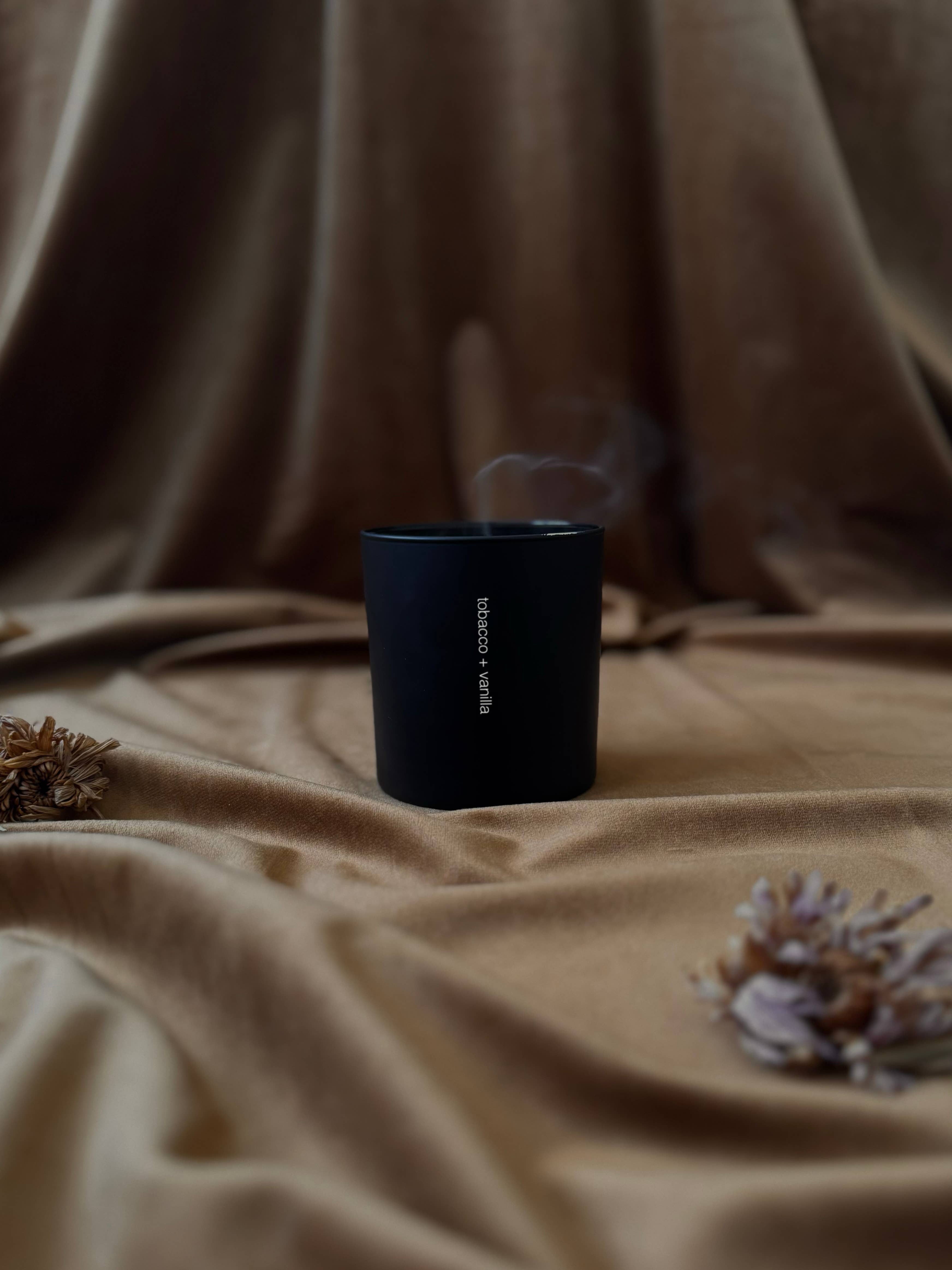 sable candle co. - Wholesale Jar/Filled Candle - Tobacco + Vanilla 8oz Tumbler Soy Wax Candle1