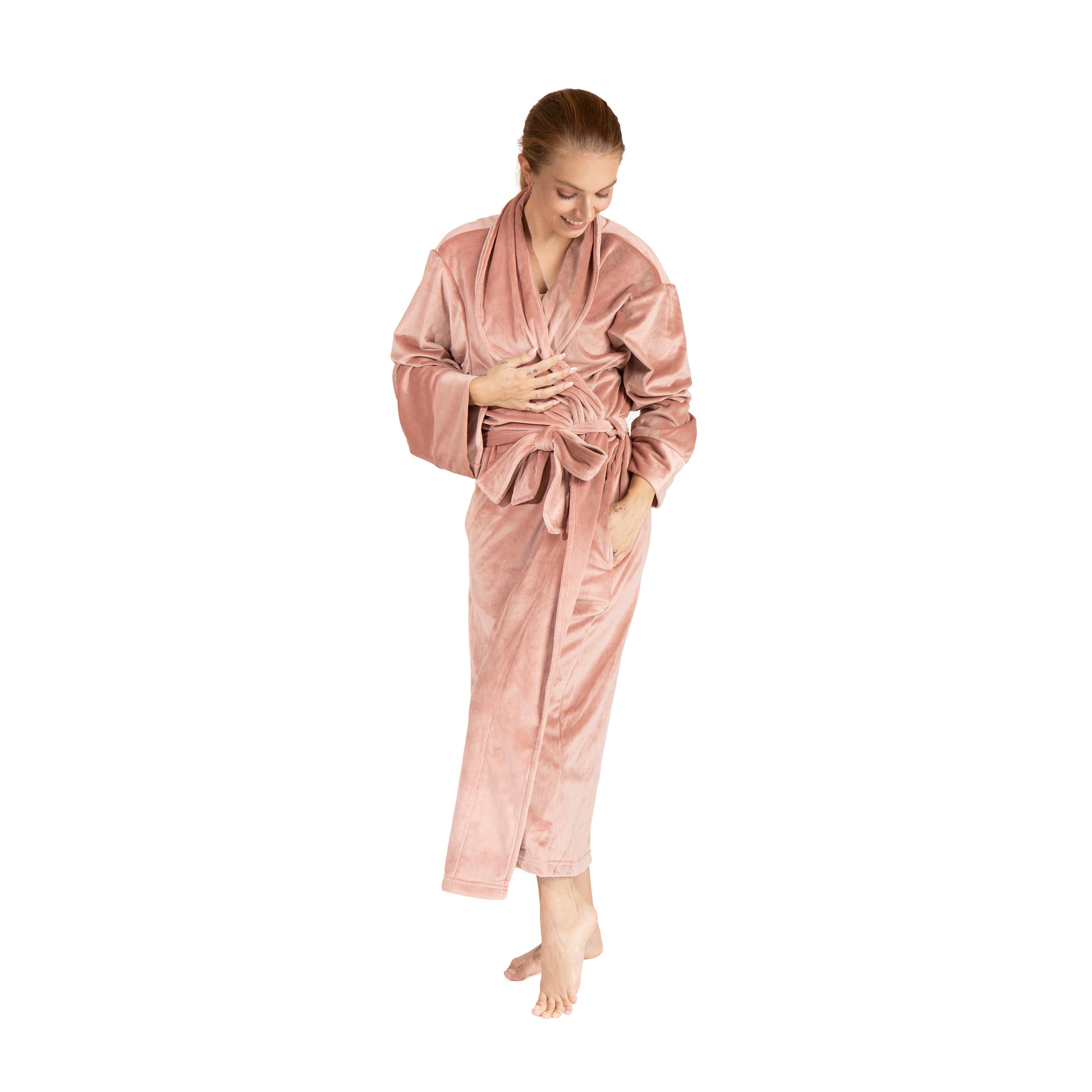 Pure Fiber - Wholesale Robe - Women's - Plush Velour Women’s Robe – Soft, Cozy & Elegant Fit10