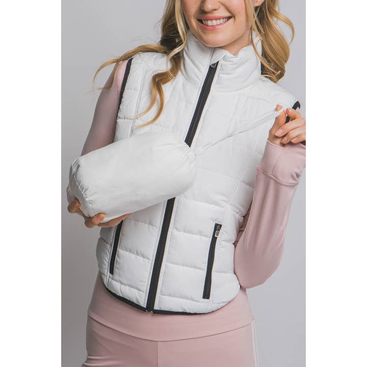 Lichtgewicht opvouwbaar gewatteerd vest voor wholesale door HiteJeans