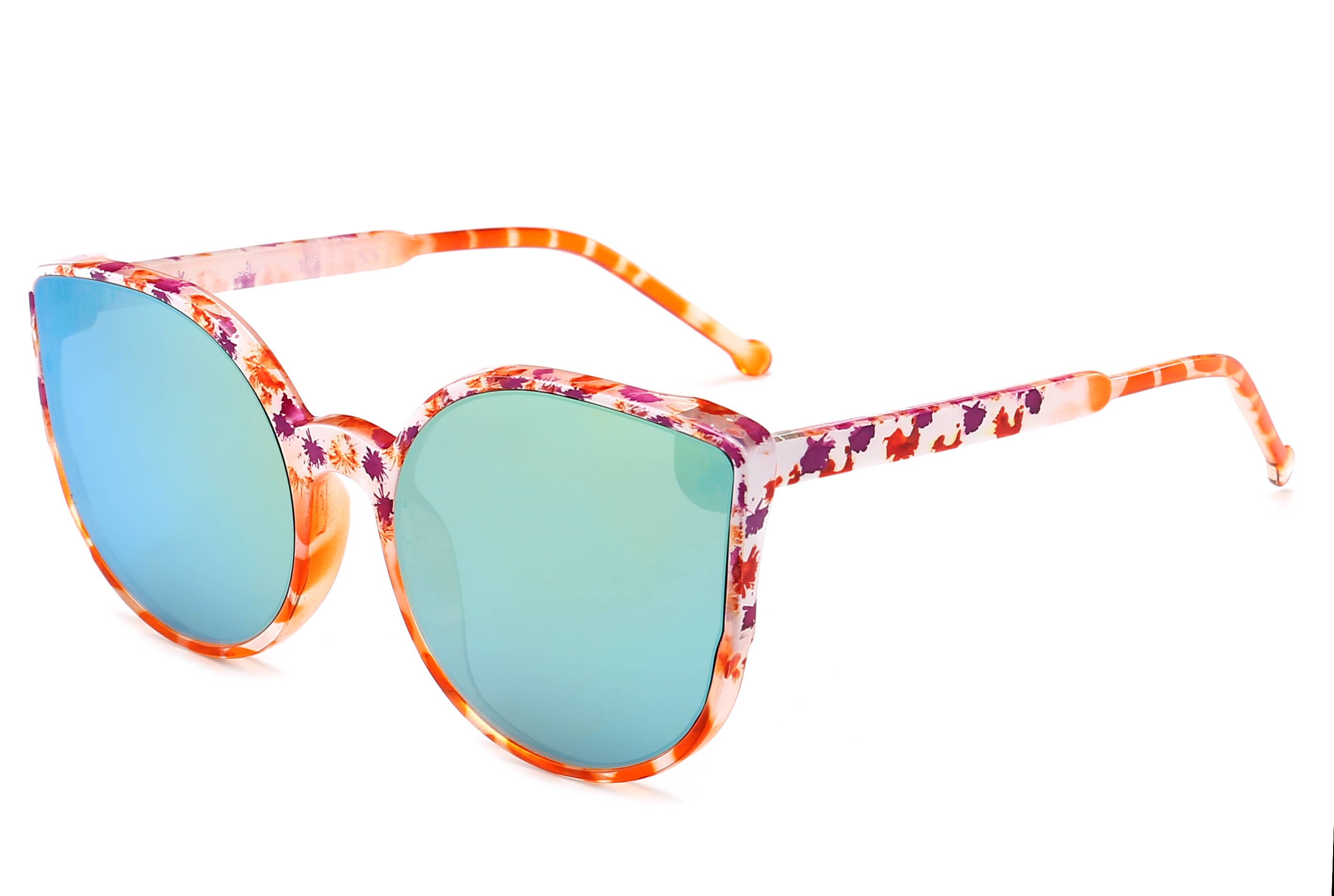 Trio Trading - Vendita all'ingrosso Occhiali da sole - Bambini - Occhiali da sole a specchio con occhi di gatto per ragazzina, assortiti, confezione da 127