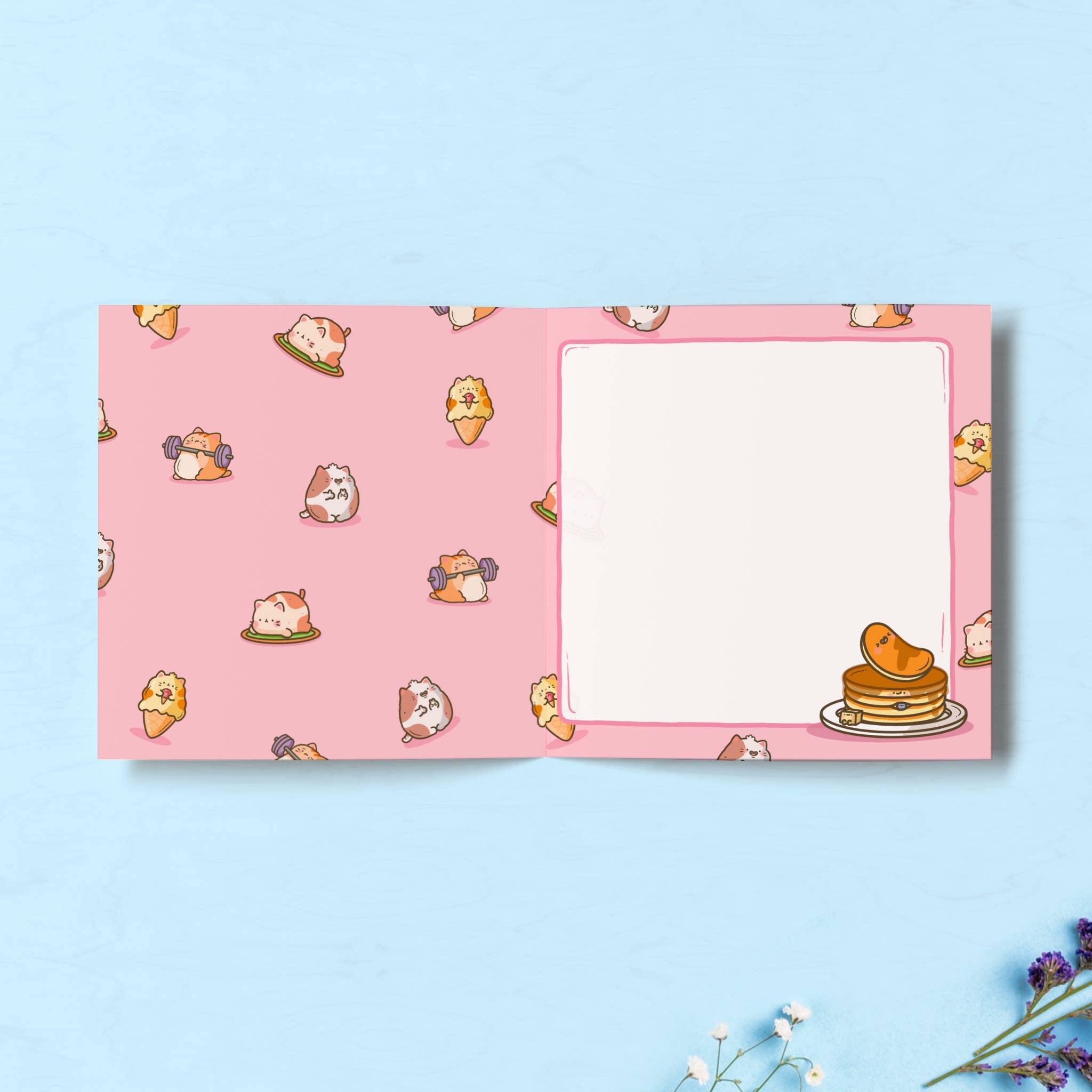 Toastedink - Wholesale Birthday Card - Pancake Cats Card | Birthday Card | Greeting Card1