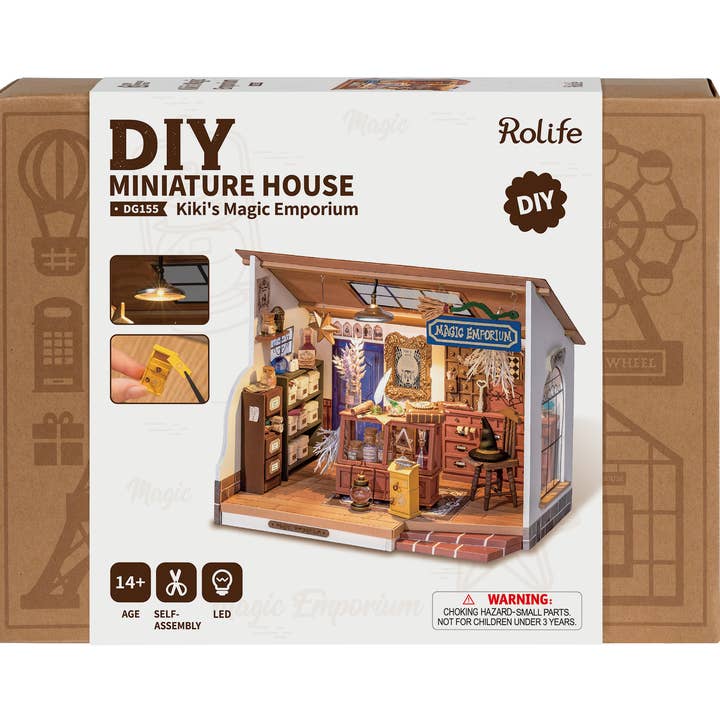 Robotime - Wholesale DIY Craft Kit - DG155 Kiki's Magic Emporium DIY Miniature house Wooden14