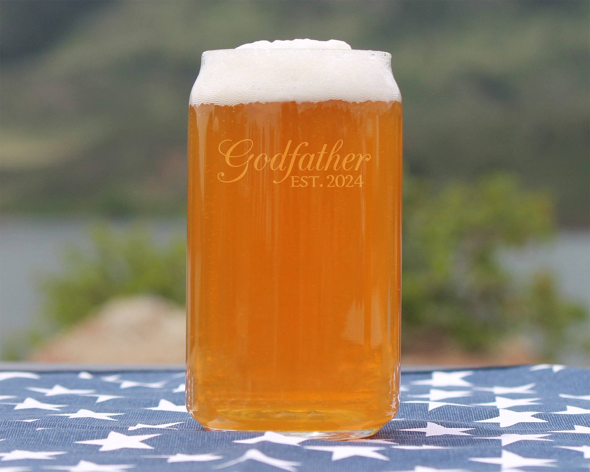 bevvee – wholesale Beer glass/mug – Decorative 2024 New Godfather Beer Can Pint Glass -  Gifts0