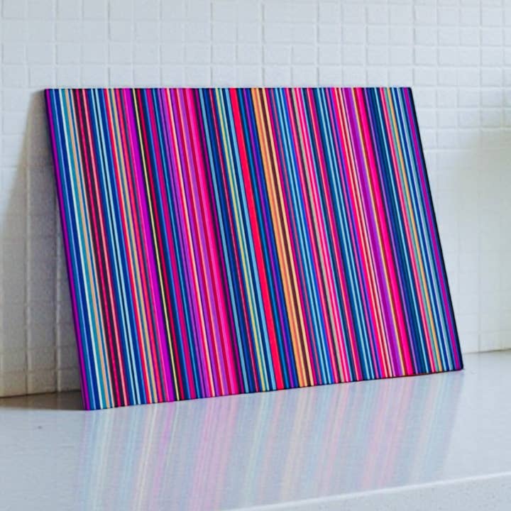 Abstract Lines Cutting Board Serving Platter for wholesale by Resinate By KS / by KRISTIN SMITH
