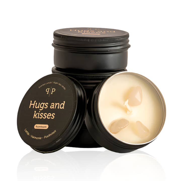 Handmade Tin Scented Candles Hugs and Kisses - 3 pieces for wholesale by holistic-life