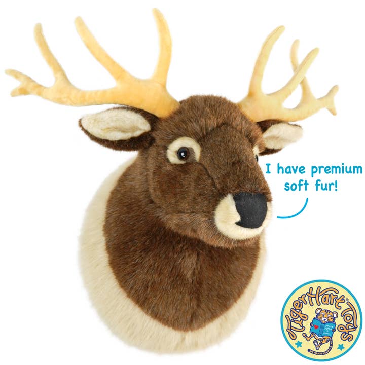 VIAHART Toy Co. – wholesale Stuffed/plush toy – Kids & baby – Evander the Elk Head | 25 Inch Stuffed Animal Plush