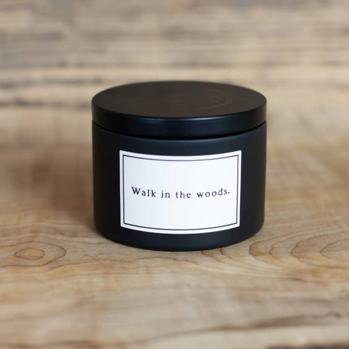 Cedar Mountain Studios - Wholesale Travel Candles - Candle - Quote - Walk In The Woods1