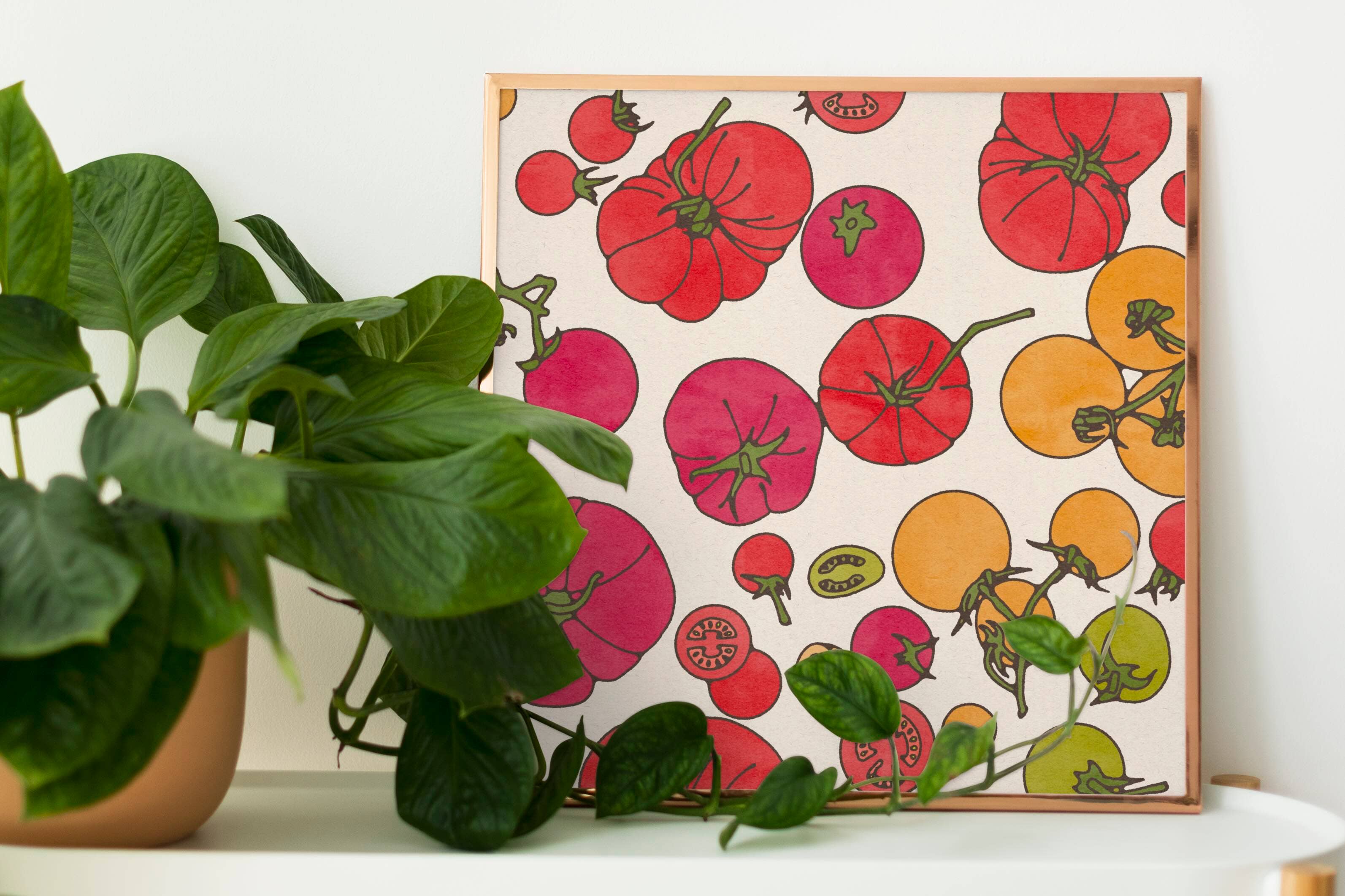 Brooke Finally - Wholesale Art Print - 8x8 Tomato Print2