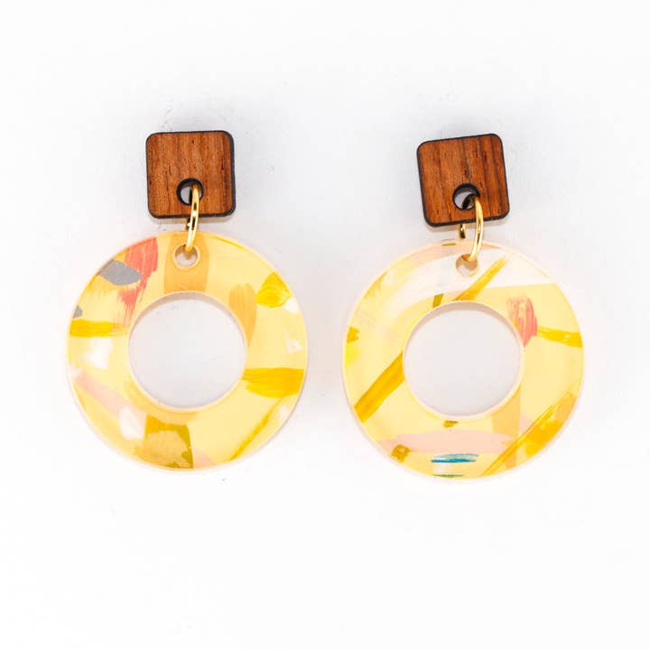 Studio Graffiti baumeln Ohrringe - Limonade (Ozon) für den Großhandel von Once Again Sam