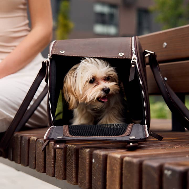 Pikore - Wholesale Pet carrier – Dog - Leather dog carrier bag7