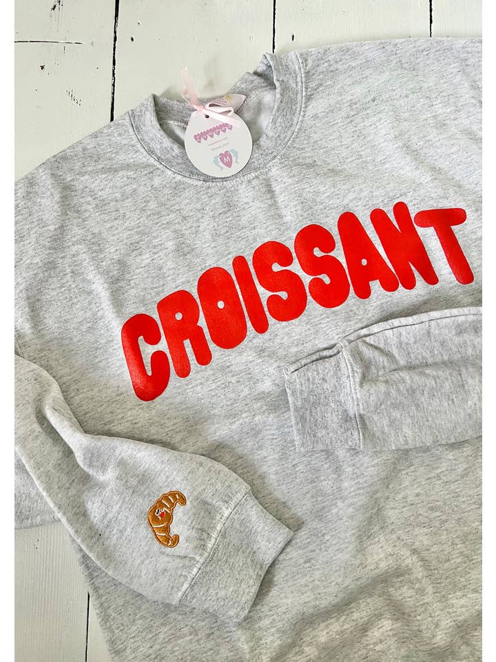 Limpet Store - Wholesale Graphic Sweatshirt - Women's - The Croissant Oversized Sweatshirt