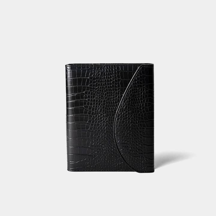 A5 Binder (6-Ring) | Onyx Croc for wholesale by Stil Classics