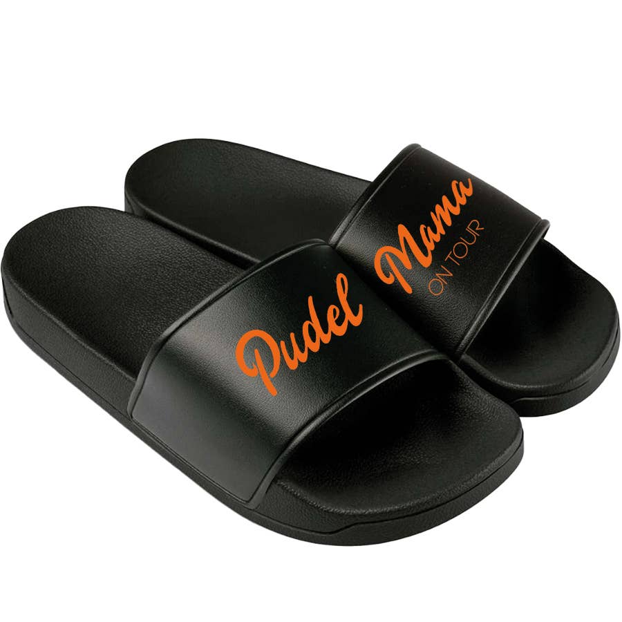 negro Chanclas personalizables de venta al por mayor en Faire4