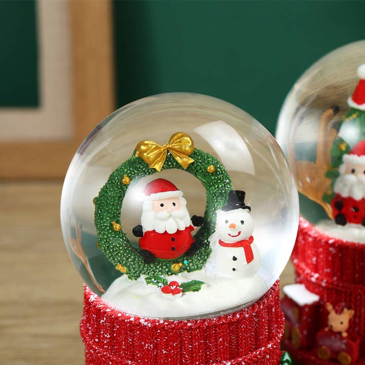 SINT - Wholesale Snow Globe - SINT Christmas Musical Glittering Water Snow Globe | Set of 216