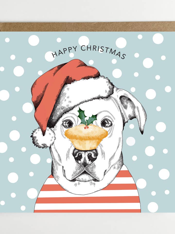 Kerstkaart/wenskaart - Wenskaart voor honden voor wholesale door Dotty Dog Art