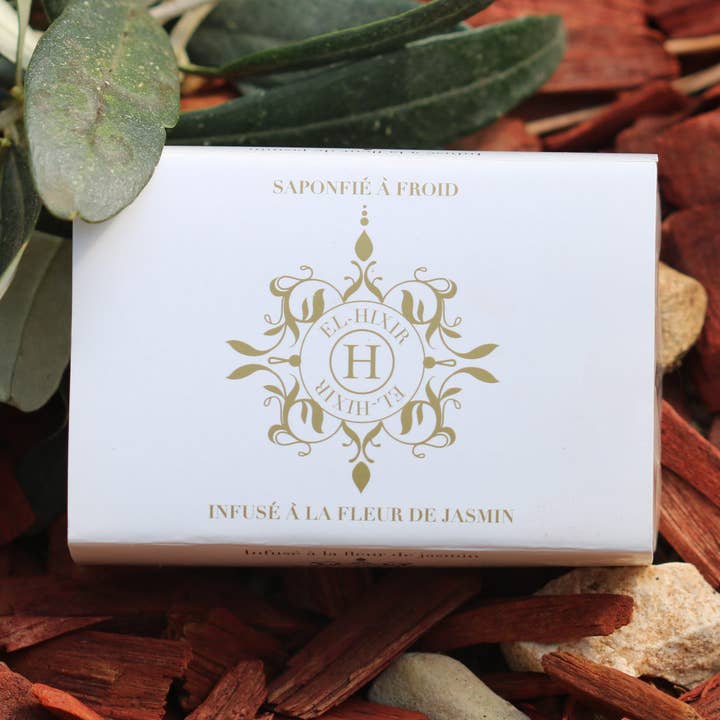 SAPONE ALEPO EL-HIXIR SAPONIFICATO FREDDO, INFUSO DI GELSOMINO per la vendita all'ingrosso da parte di EL-HIXIR