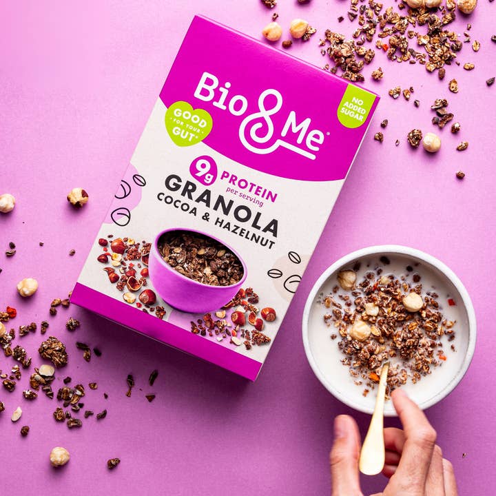 Bio & Me – wholesale Granola – Cocoa & Hazelnut Protein Boosted Gut-Loving Granola - 360g4