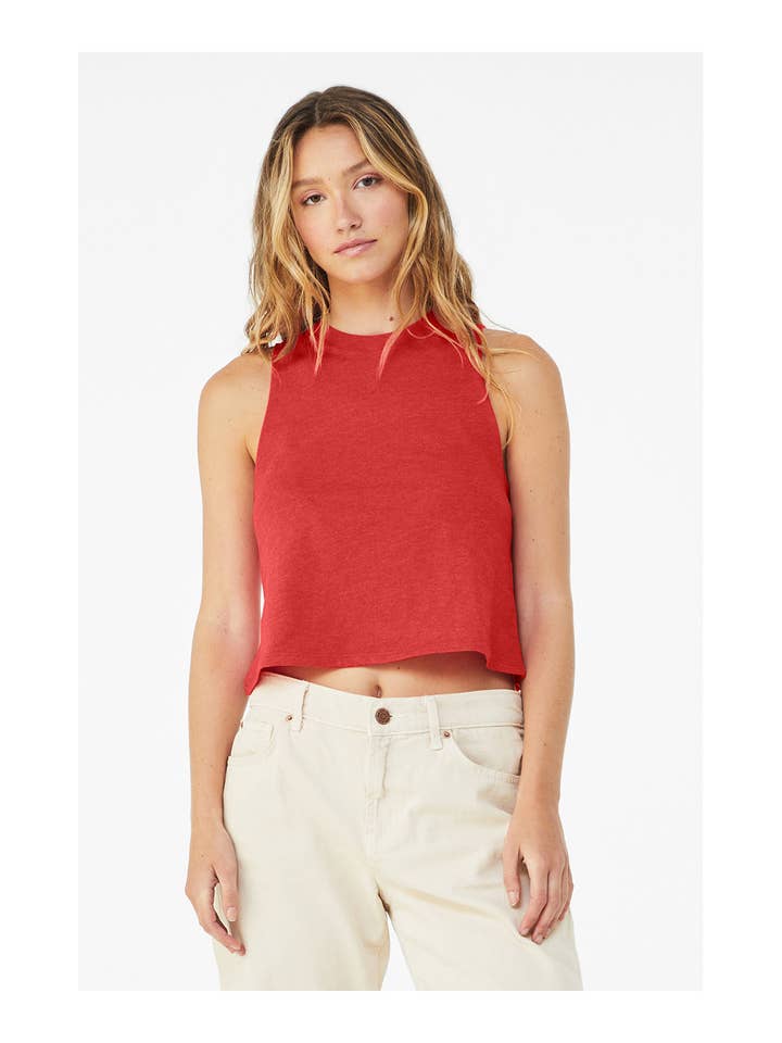 Total Apparel - Wholesale Tank Top - Women's - Bella + Canvas Ladies' Racerback Cropped Tank | 668210