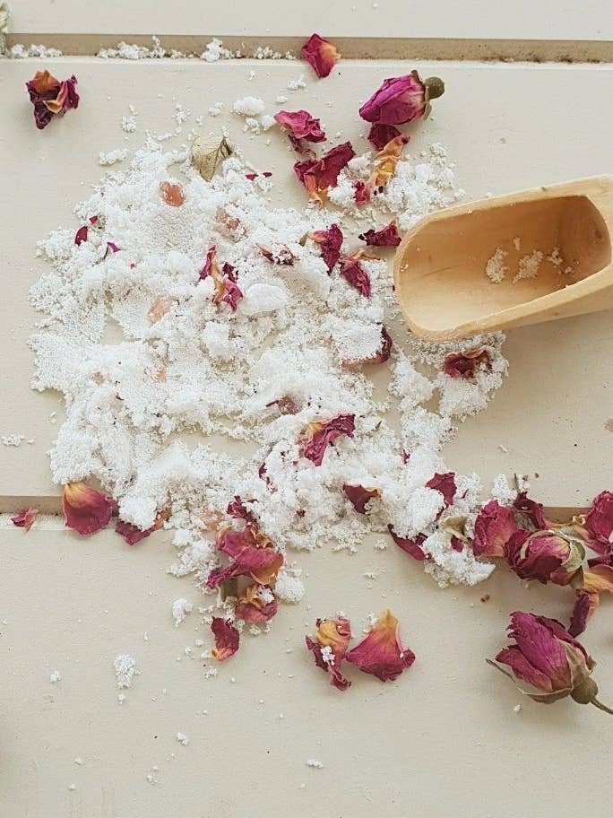 Rose & Coconut Milk Bath Soak for wholesale by Rustic Urban Soap Co