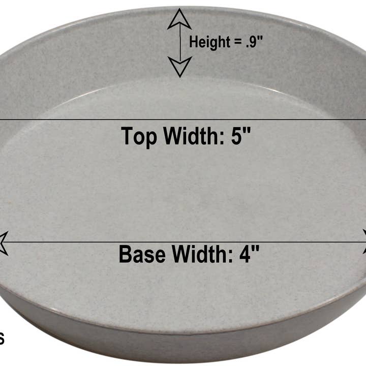 Austin Planter - Wholesale Saucer - Plant Saucers -Natural Colored Plastic2