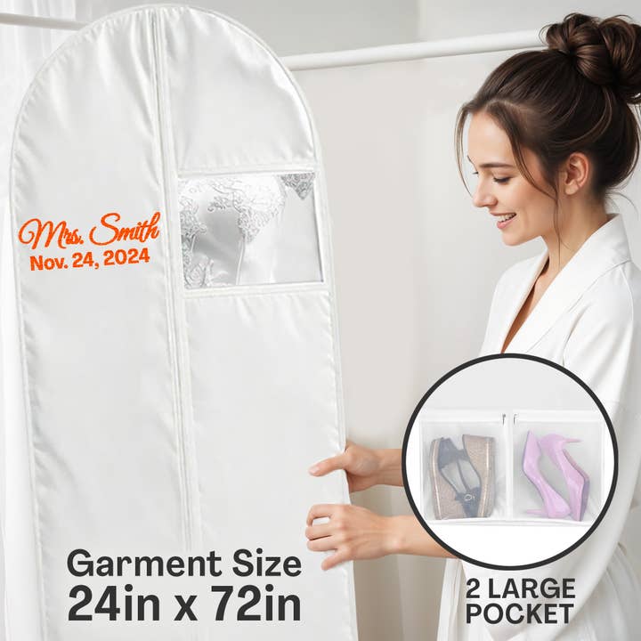 Gradzo – wholesale Garment bag – unisex – Personalized Garment Hanger for Wedding Dresses & Tuxedos11