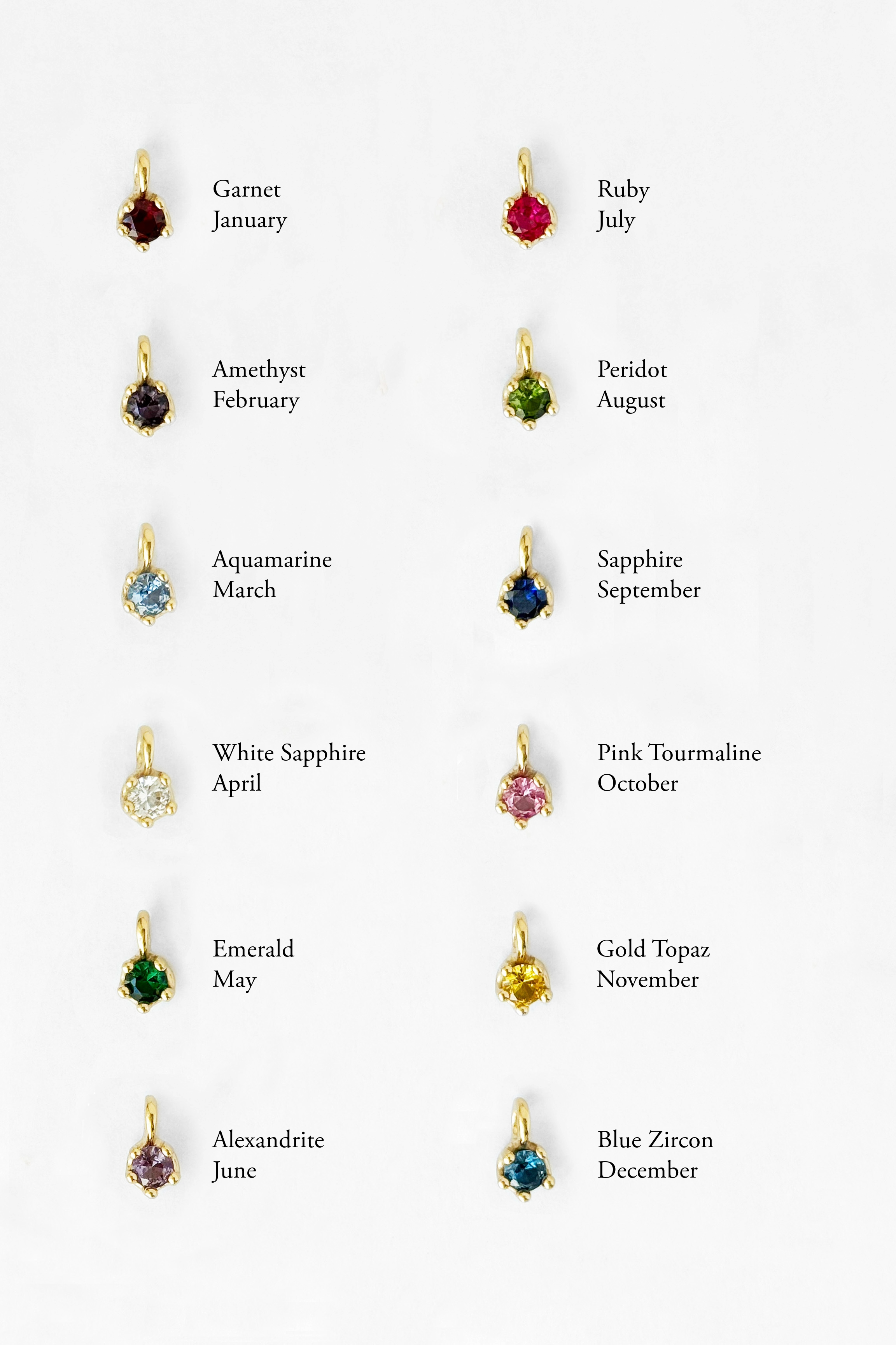 Kara Yoo - Wholesale Pendant/Charm Necklace - Birthstone Necklace4