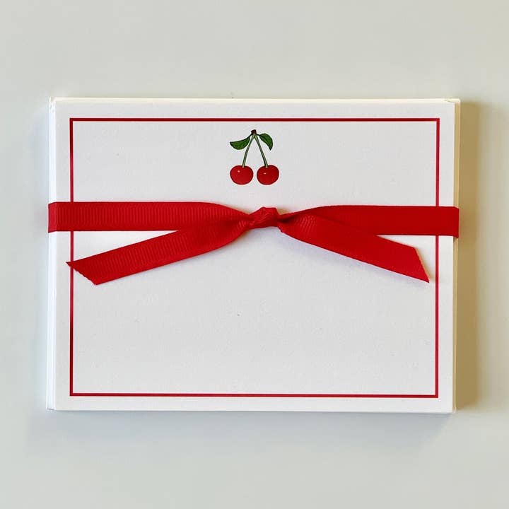 Cherry - Flat Note Cards for wholesale by Georgetown Paperie