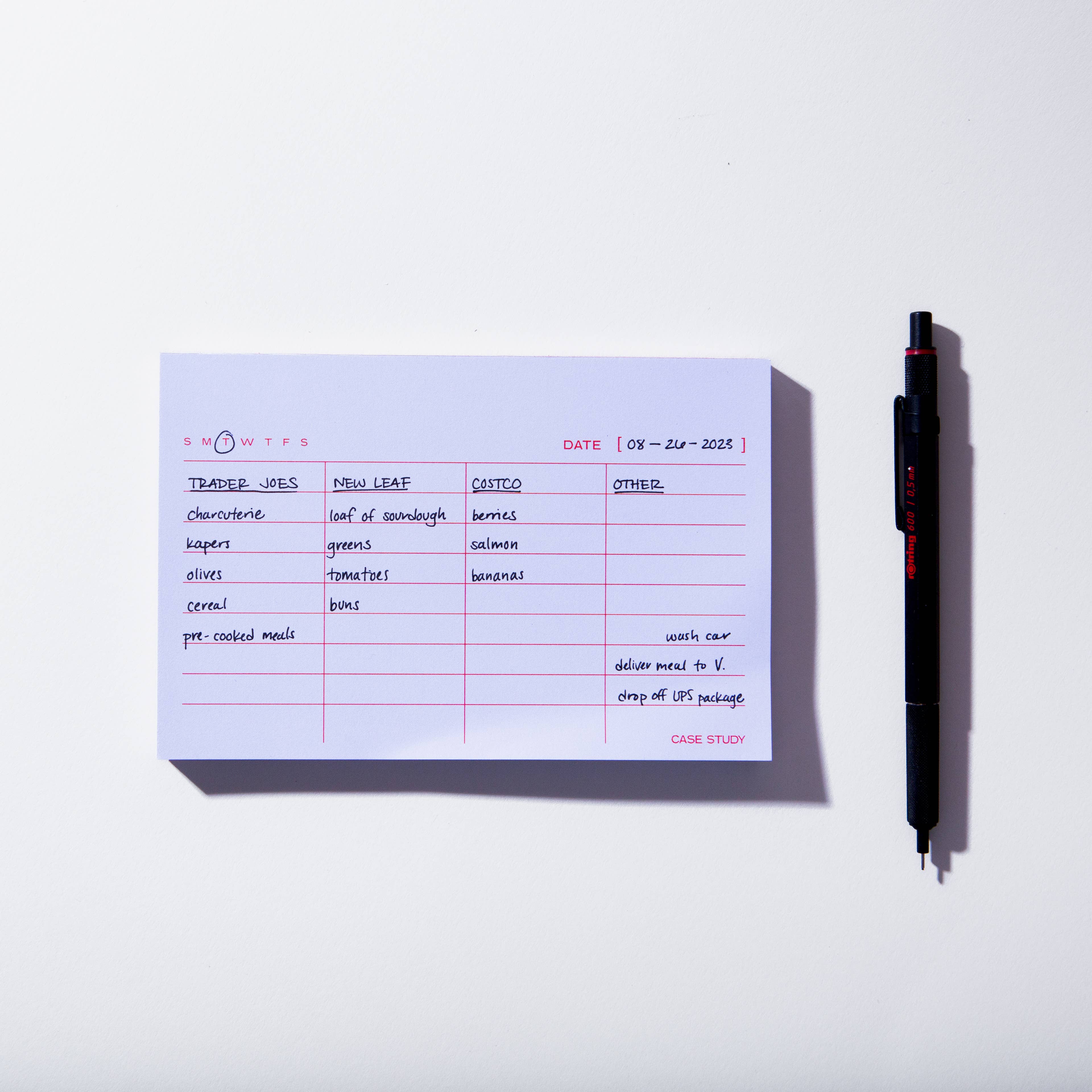 Case Study - Wholesale Notepad - Column List Notepad – Minimal Lined Pad for To-Do Lists1