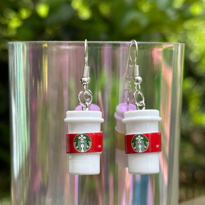 Arcfo Jewelry - Wholesale Dangle Earrings - Mini Starbucks Coffee Cup Earrings – Fun Gift for Coffee 0
