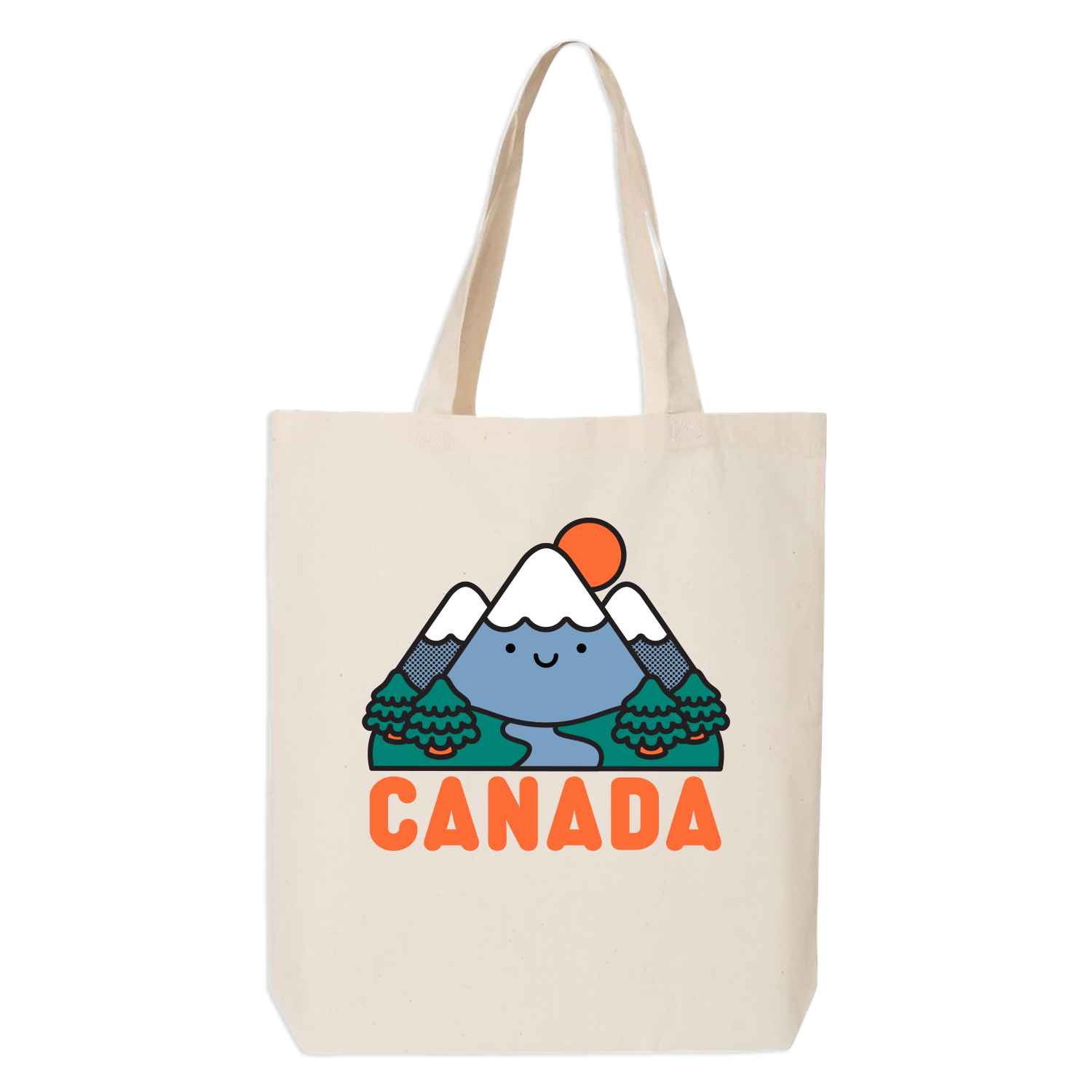 Whistle & Flute Clothing - Wholesale Tote Bag - Unisex - Canada Kawaii Mountain Tote Bag0
