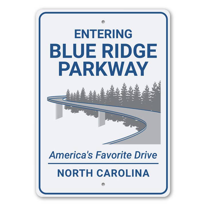 Lizton Sign Shop, Inc - Wholesale Sign - Entering Blue Ridge Parkway North Carolina Sign