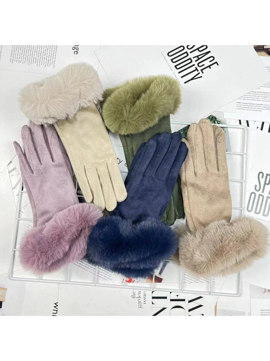 Funkyrel® Atzbranding Limited – wholesale Gloves – Women's – Gloving - Women's Faux Fur-Cuff Winter Gloves13
