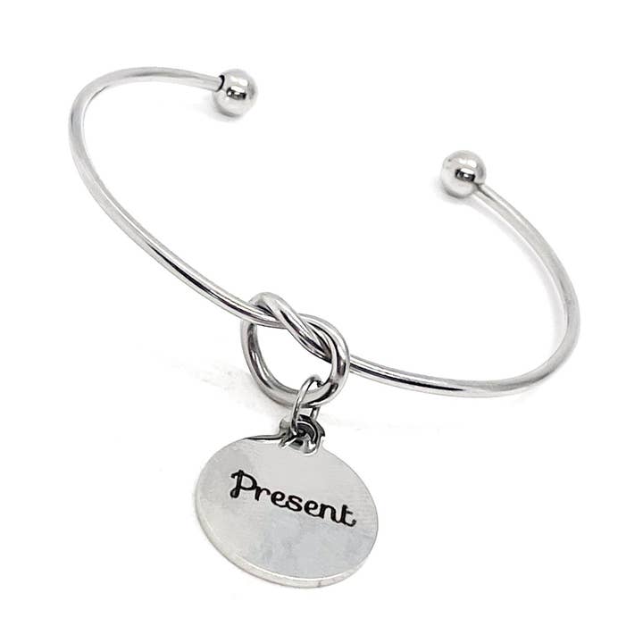 Joyería de Afirmación, Pulsera de Encanto Presente, Mentalidad Presente, Joyería de Mentalidad, Joyería de Enfoque, Palabras de Afirmación, Regalo Para Ella para venta al por mayor de JKCE Designs