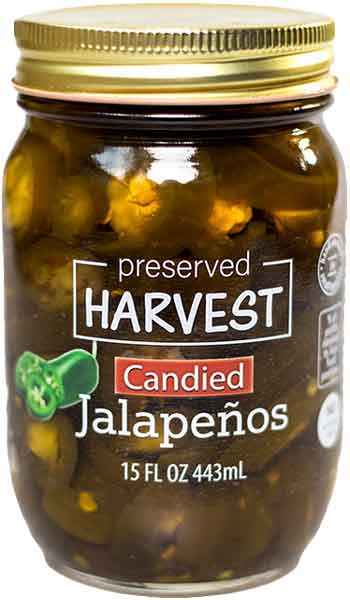 Hudson Meat Company - Wholesale Pickled Vegetables - JALAPENOS CANDIED PINTS     -     PRESERVED HARVE0