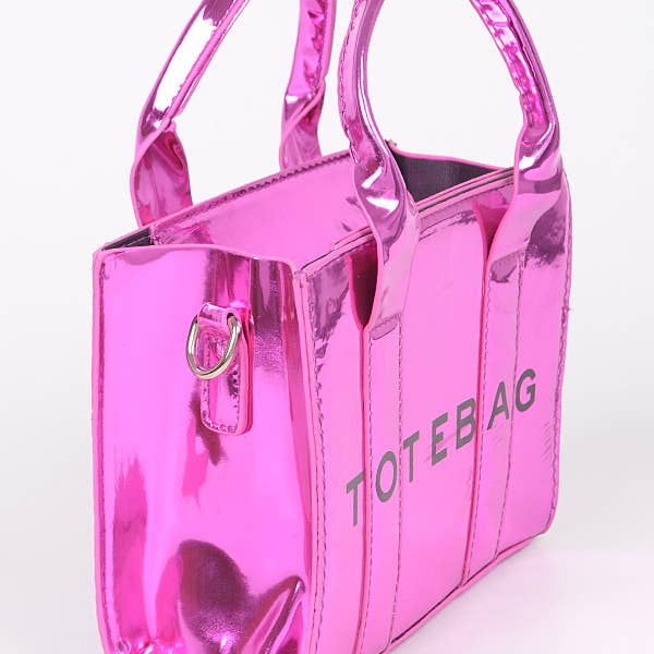 3AM BY H&D ACCESSORIES - Wholesale Tote Bag - Women's - Mirror Metallic Small Tote Bag6