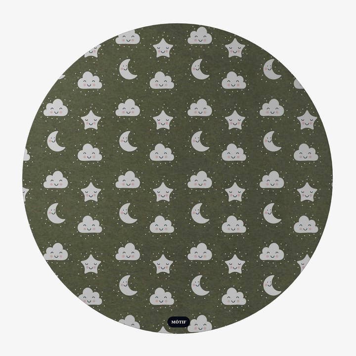 Sky Sky Protection kinderstoelkleed, 115 cm, olijfgroen voor wholesale door Mótif Mats