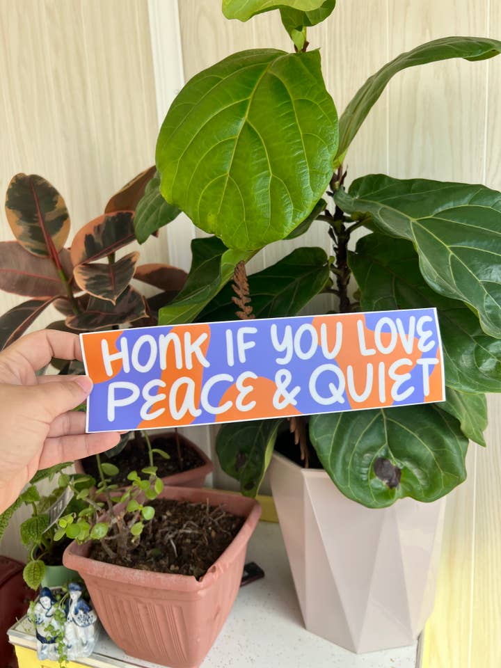 HUP WENN DU DEN FRIEDEN+RUHIG LIEBST | Aufkleber, wasserfest, Vinyl für den Großhandel von Lydia Writes Good