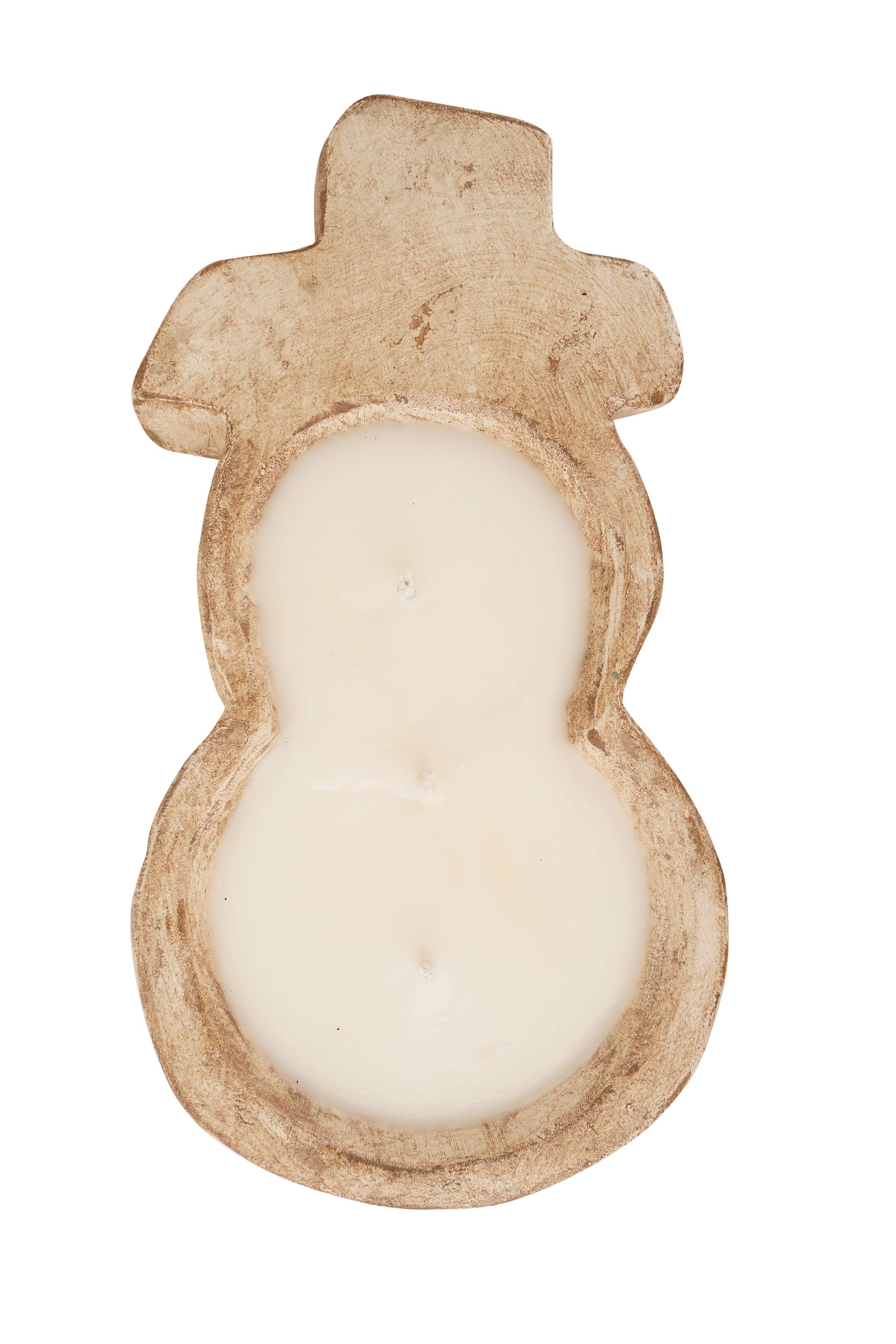 My Amigos Imports - Wholesale Candle Holder - Snowman-Farmhouse-Candle Ready Dough Bowl-6x12 inches-Small1