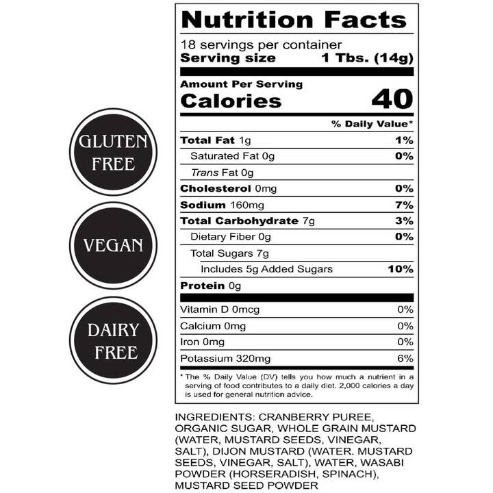 Tait Farm Foods - Wholesale Mustard - Cranberry Mustard